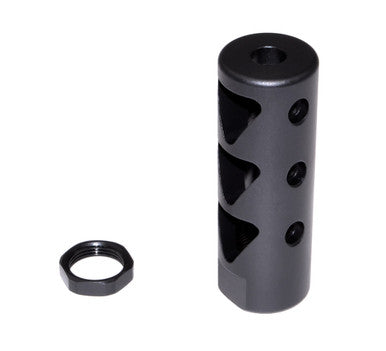 1/2x28 Muzzle Brake, Steel with Black Phosphate Finish - AR-15 (MZ-03-01-B)