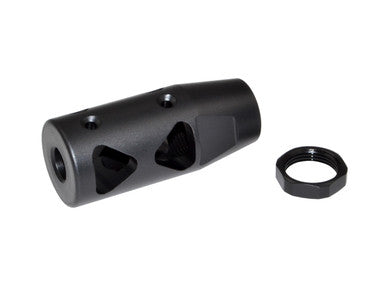 5/8x24 Competition Grade Muzzle Brake, Steel with Black Phosphate Finish - AR-10 LR .308/7.62 NATO (MZ-10-02-B)