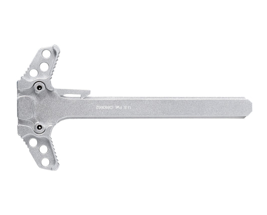 Ambi Replacement Charging Handle for Smith & Wesson M&P 15-22, Patented Design, Aluminum, SILVER color (CHMPA1522-S)