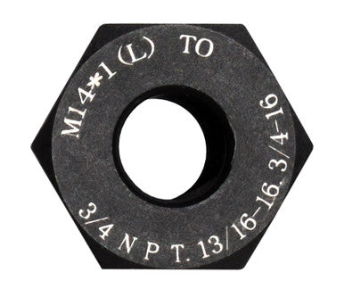 Barrel Muzzle Thread Adapter Converter M14x1-LH to 3/4 NPT / 13/16x16 / 3/4x16 [NUT06)