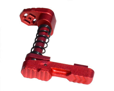 Presma AR-15 Ambi Extended Modular Magazine Release & Catch Button, Red [AAMRK01-R]