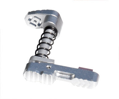 Presma AR-15 Ambidextrous Extended Modular Magazine Release & Catch Button, Silver [AAMRK01-S]