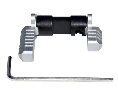 223/5.56/308 Aluminum and Steel Ambidextrous Safety Selector Switch, Silver [AASS02-S]