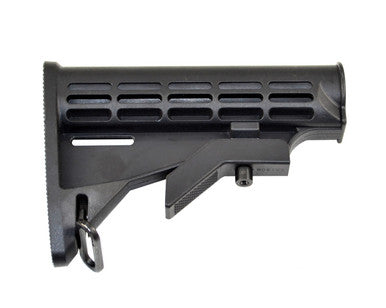 Commercial Adjustable Butt Stock w/ Sling Adapter, Black [AAST02]