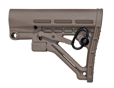 Mil-Spec Adjustable Stock w/ QR Sling Adapter, TAN [AAST06-T]