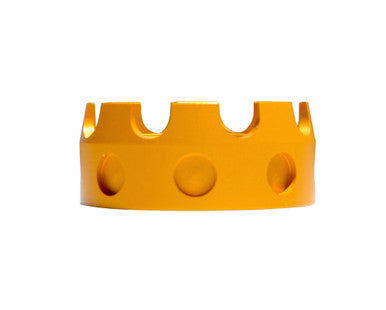 Aluminum Castle Nut for .223/5.56/.308 Buffer Tube Receiver End Plates, Gold [ABNT03-GL]
