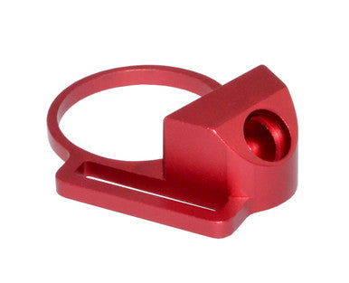 Aluminum Receiver End Plate with 1" Sling Adapter for AR .223/5.56/.308 Buffer Tubes, Red [ABTA10-R]