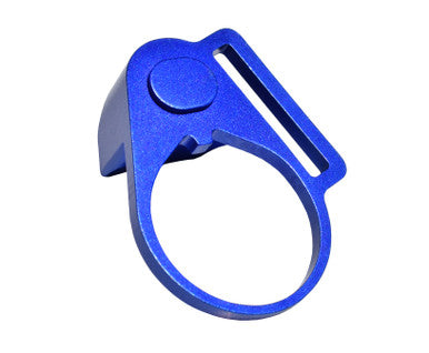 Aluminum Receiver End Plate with Right Hand Side 1" Sling Adapter for AR .223/5.56/.308 Buffer Tubes, Dark Blue [ABTA12-DBL]