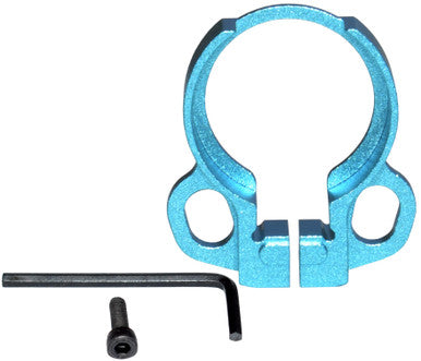 Aluminum Receiver End Plate with Dual Sling Clip Type Adapters for .223/5.56/.308 Buffer Tubes, Blue [ABTA13-BL]