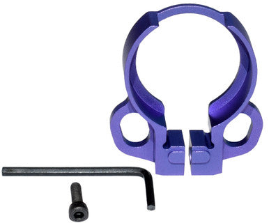 Aluminum Receiver End Plate with Dual Sling Clip Type Adapters for .223/5.56/.308 Buffer Tubes, Purple [ABTA13-PUR]