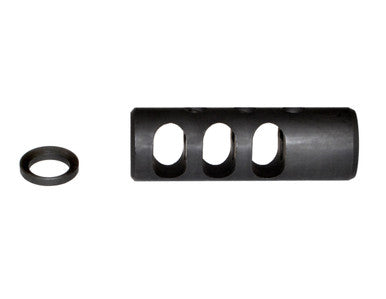 5/8x32 Muzzle Brake for .458 SOCOM .450 Bushmaster - Steel - Black [MZ-01-04-B]