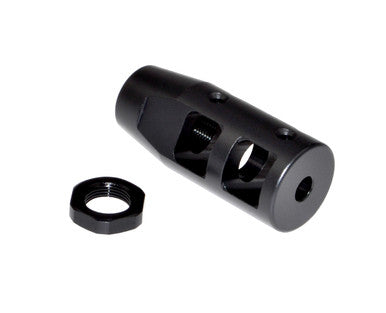 1/2x28 Competition Grade Muzzle Brake, Steel with Black Phosphate Finish - AR-15 [MZ-06-01-B]