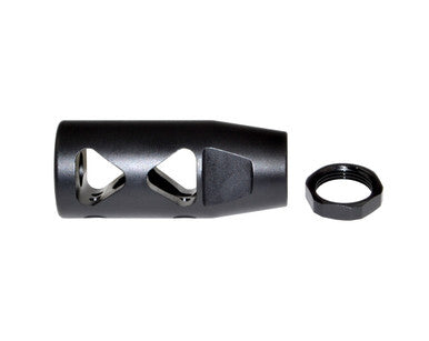 49/64-20 Muzzle Brake for .50 Beowulf w/ Crush Washer - Steel - Black  [MZ-10-09-B]