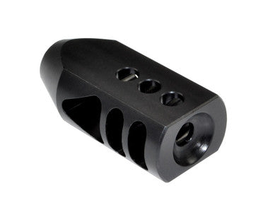 1/2x28 Competition Grade Muzzle Brake, Steel with Black Phosphate Finish - AR-15 [MZ-07-01-B]