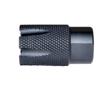 5/8x24 Competition Grade Muzzle Brake Recoil Compensator for .308, Steel with Black Knurled Phosphate finish "Shorty Style" [MZ-08S-02-B]