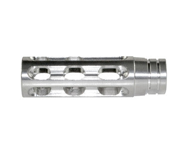1/2x28 Muzzle Brake for AR-15, Stainless Steel [MZ-14-01-SS]