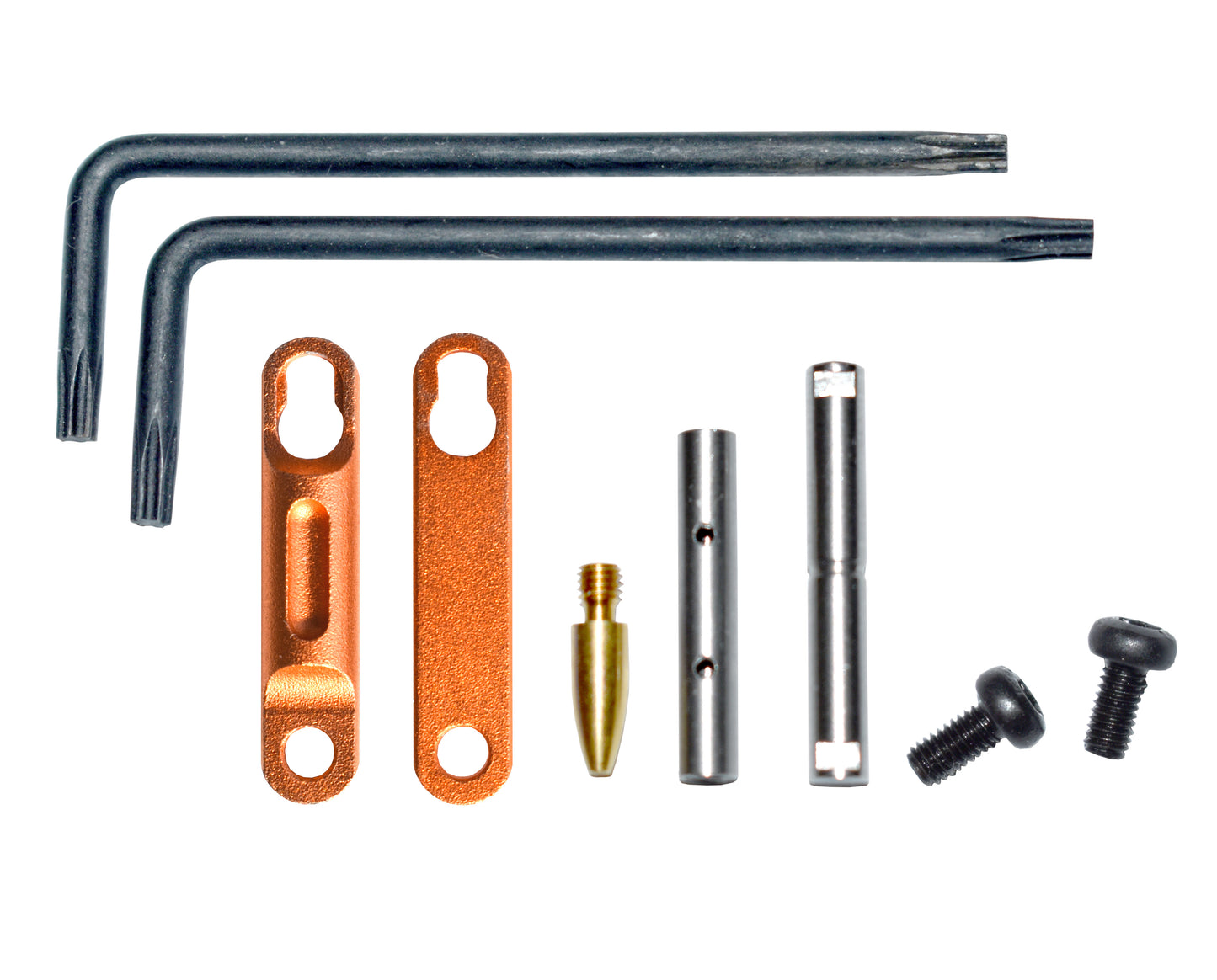 AR Precision Non Rotating Trigger and Hammer Pin and Plate Kit, with Anti Walk Pin and Retainer Plates - Black ((ATWP01)