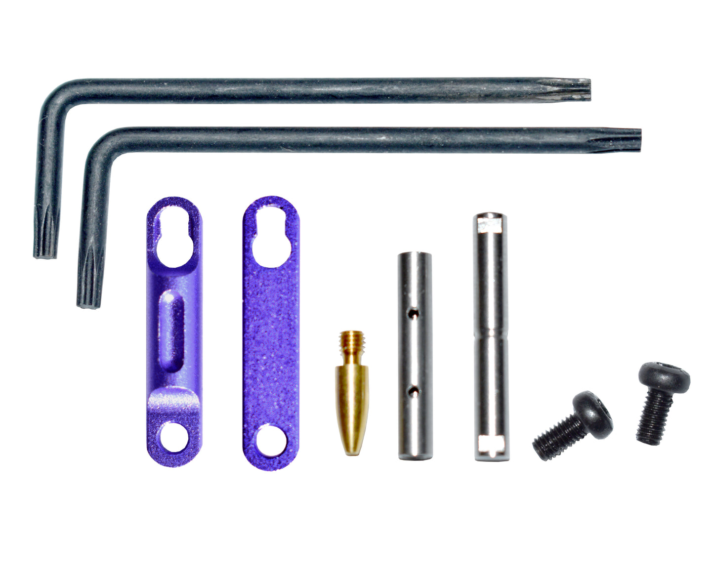 AR Precision Non Rotating Trigger and Hammer Pin and Plate Kit, with Anti Walk Pin and Retainer Plates - Black ((ATWP01)