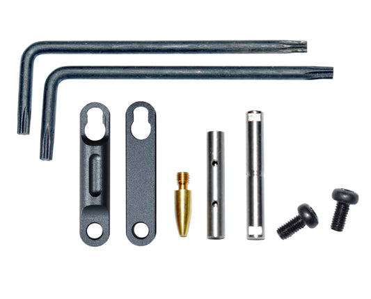 AR Precision Non Rotating Trigger and Hammer Pin and Plate Kit, with Anti Walk Pin and Retainer Plates - Black ((ATWP01)