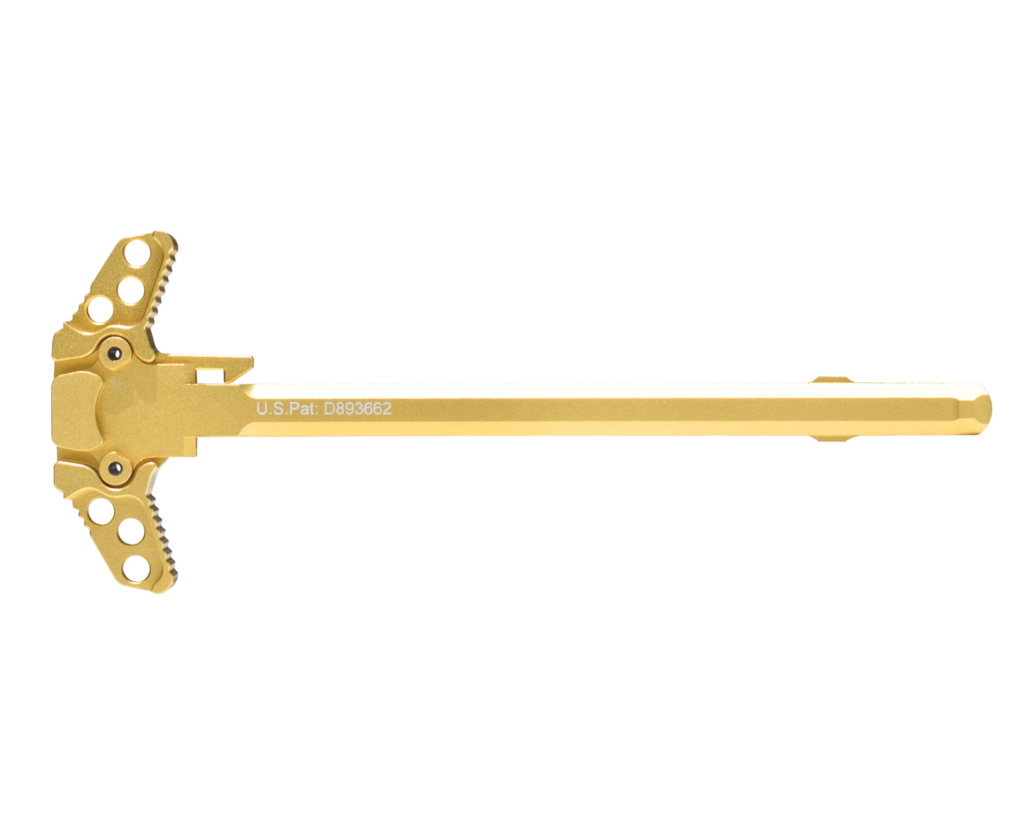 AR15 Ambi Replacement Charging Handle for AR-15 .223/5.56, Aluminum, Gold color [CH03-G]