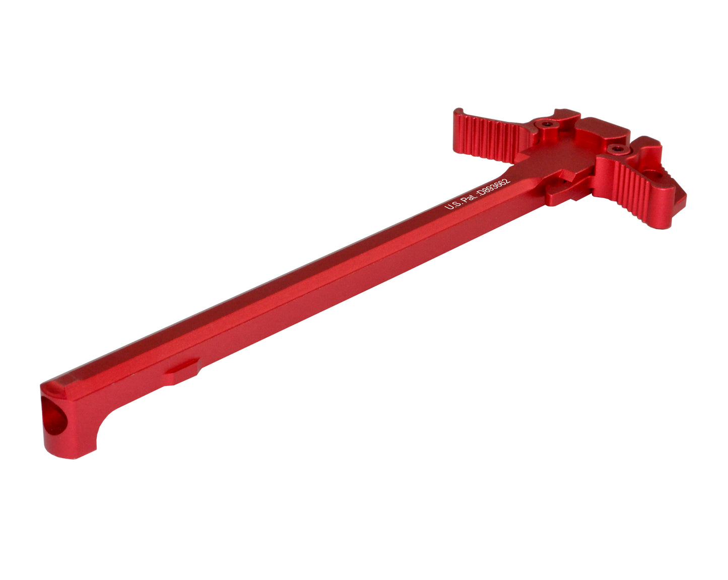 AR15 Ambi Replacement Charging Handle for AR-15 .223/5.56, Aluminum, RED [CH03-R]