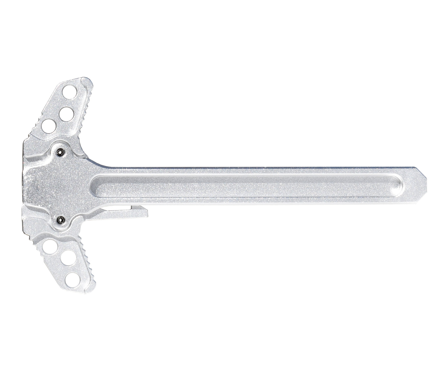Ambi Replacement Charging Handle for Smith & Wesson M&P 15-22, Patented Design, Aluminum, SILVER color (CHMPA1522-S)