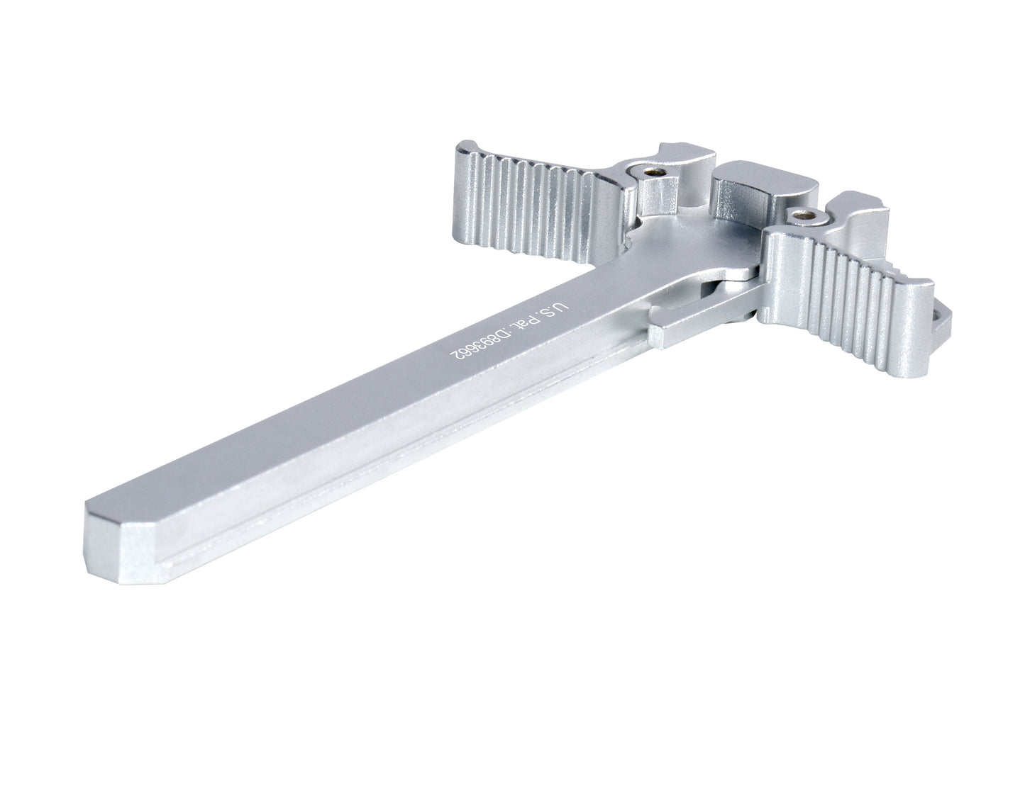 Ambi Replacement Charging Handle for Smith & Wesson M&P 15-22, Patented Design, Aluminum, SILVER color (CHMPA1522-S)