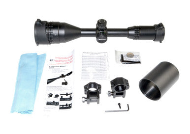 Eastvale 3-9X50AOL Scope with RGB Mil Dot Range Estimator Reticle, 1" Tube [EV3-9X50AOL]
