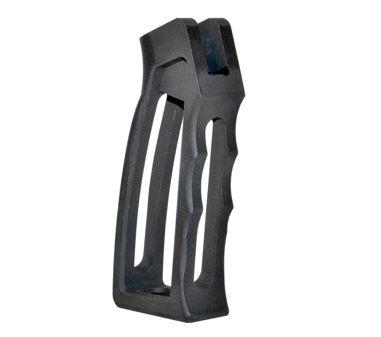 Skeletonized Rear Pistol Grip for 223/5.56/308, Black Anodized Aluminum [GP25]