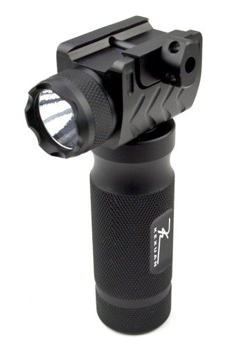 Aluminum Picatinny Foregrip w/ LED Flashlight [GPFL01]