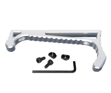 Lightweight Aluminum Hand Stop for M-LOK Rail, Silver [HSML02-S]