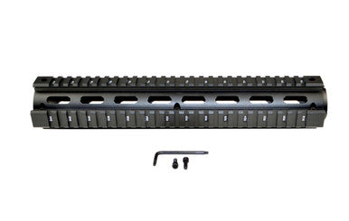 12.5" Rifle Length 2 pc Drop In Quad Rail Handguard DPMS .308 Low Profile for for Round End Cap [M38RL-A]