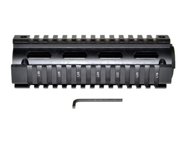 2 Piece Drop In Quad Rail Handguard DPMS .308, 6.75" Carbine Length [M38SL]