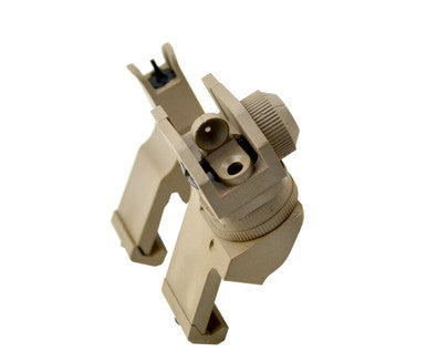 Front & Rear 45 Degree Offset Backup Sights - Polymer - Tan [MAFRS02-T]