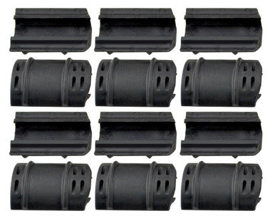 Polyrubber Picatinny Rail Covers, 12 Pcs - 1 Pack Covers all Carbine Drop-In [MARC1]