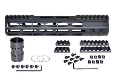 10" Presma AR-15 Super Light M-LOK Series Free Float Handguard with Partial Top Rail [MARMP10]