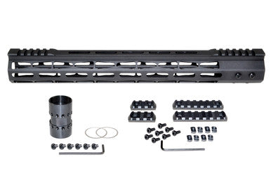 15" Presma AR-15 Super Light M-LOK Series Free Float Handguard with Partial Top Rail [MARMP15]