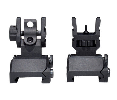 Advanced Tactical Flip Up Front and Rear Backup Sight Set, Aluminum [MFLRS09]