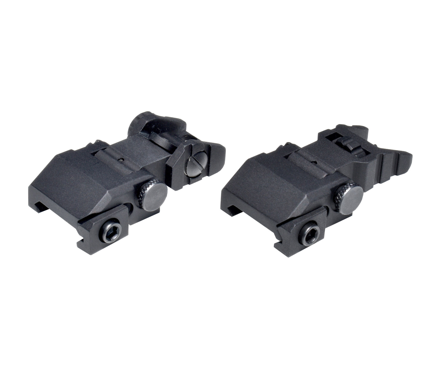 Advanced Tactical Flip Up Front and Rear Backup Sight Set, Aluminum [MFLRS09]