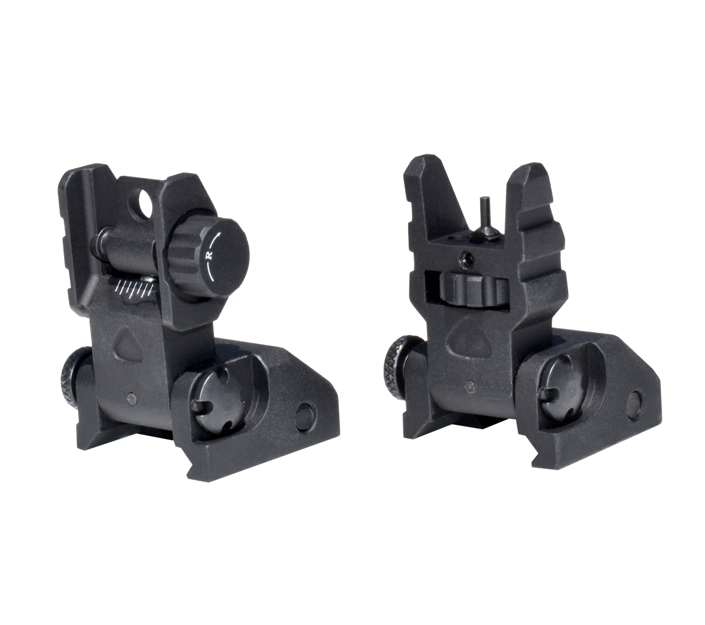 Advanced Tactical Flip Up Front and Rear Backup Sight Set, Aluminum [MFLRS09]