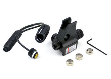 AR Front Sight Post with Red Dot Laser, High Profile, Aluminum [MHFSR]
