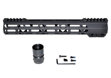 12.5" Presma Super Light Slim Free Float M-LOK Handguards with Partial Top Rail, 12.5" AR-15 223/5.56 [MMARB125]