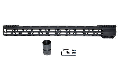 19.5" Presma Super Light Slim Free Float M-LOK Handguards with Partial Top Rail, 19.5" AR-15 223/5.56 [MMARB195]