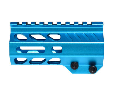 4.2" Blue M-LOK Free Float Handguard for 223/5.56 Uppers [MMARE42-BL]