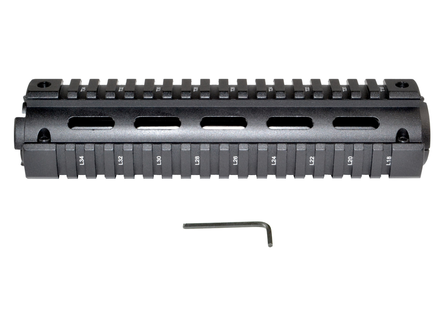Mid-Length AR-15 2pc Drop-In Handguard, for TRIANGLE End Cap [MQRML]