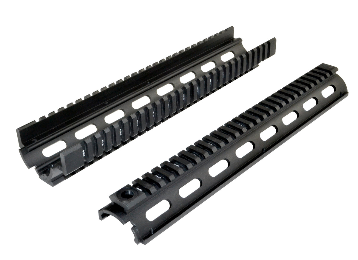 AR-15 12" Rifle Length 2pc Drop-In Handguard, for TRIANGLE End Cap [MQRRL]