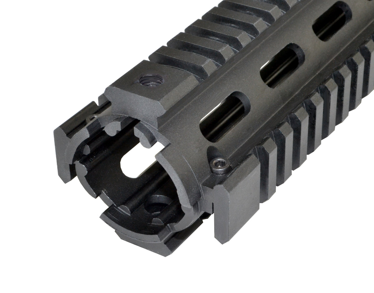 AR-15 12" Rifle Length 2pc Drop-In Handguard, for TRIANGLE End Cap [MQRRL]