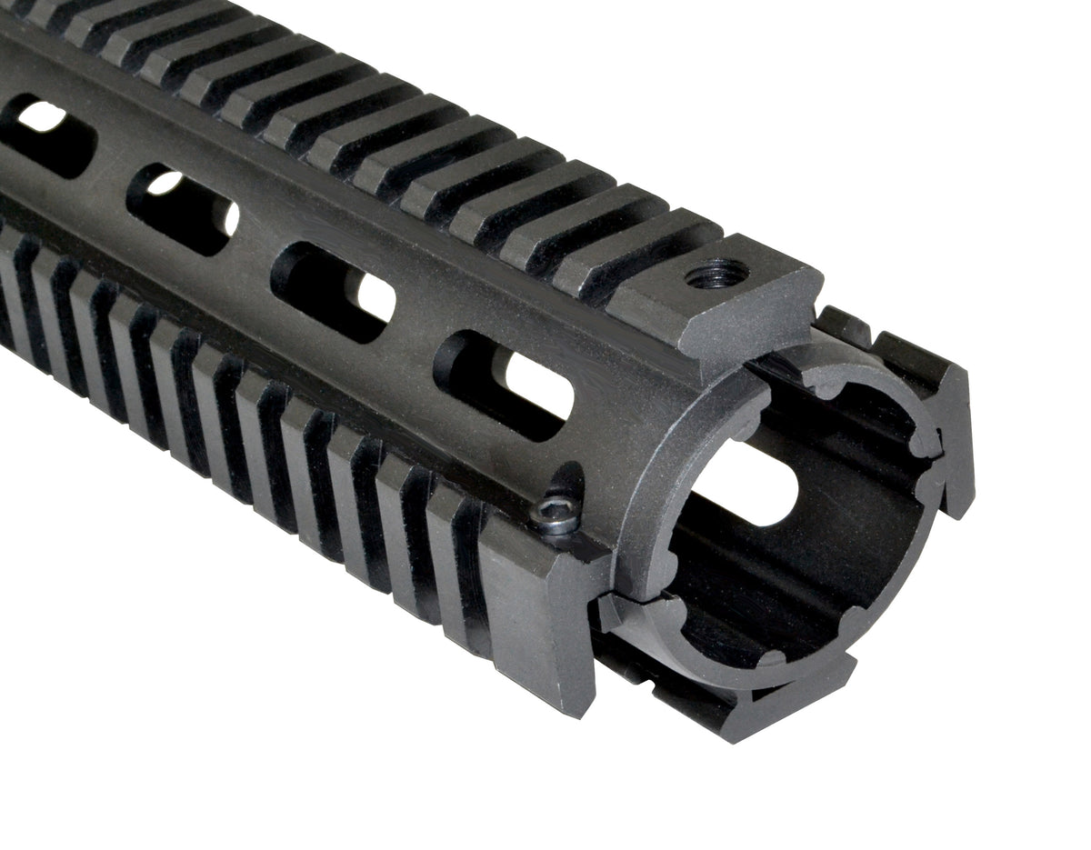AR-15 12" Rifle Length 2pc Drop-In Handguard, for TRIANGLE End Cap [MQRRL]