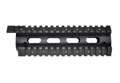 AR-15 6.9" Carbine 2pc Drop-In Handguard, Extended Top Rail, for ROUND End Cap [MQRSLX]