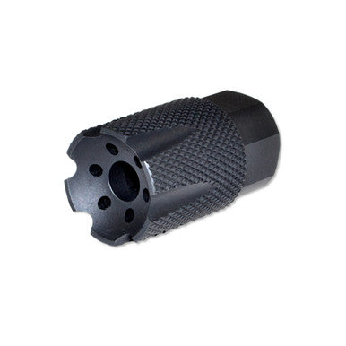 1/2x36 9mm Shorty Muzzle Brake - Black - Steel [MZ-08S-03-B]